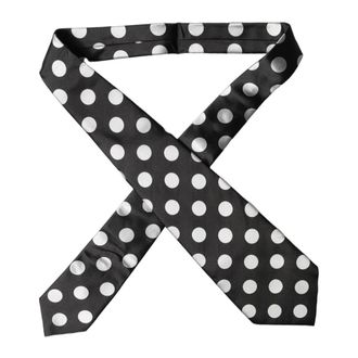 Dolce & Gabbana Ties, female, Black, Size: ONE SIZE Polka Dot Silk Necktie