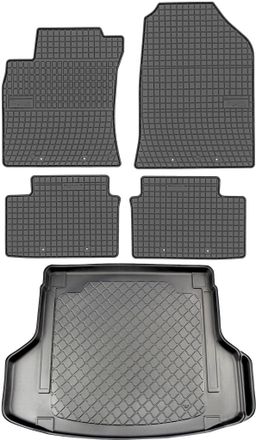 OEM Hyundai I30 Iii Pd Kombi Desde 07.2017 Set - Alfombrillas De Goma Para Coche + Alfombrilla Para Maletero