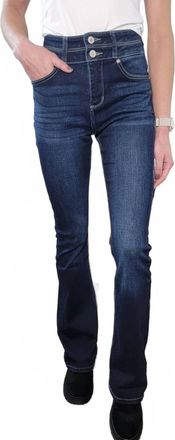 Kancan Katie High Rise Bootcut Jeans In Blue