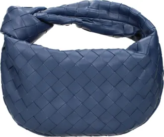 Bottega Veneta Jodie Handtas Dames Leer Blauw/Marineblauw
