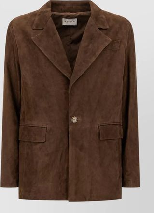 Mars&eacute;m suede single breasted coat