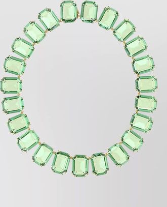 Swarovski embellished metal collar necklace