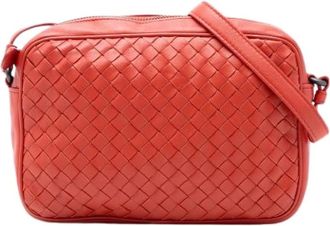 Bottega Veneta Pre-owned Cross Body Bags, female, Orange, Size: ONE SIZE Pre-owned Nodini Crossbody Bag