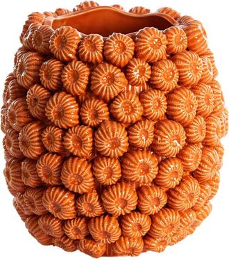 Light & Living Light&living - Vaso De Cer&aacute;mica Faliro Naranja - &Oslash;26x26 Cm