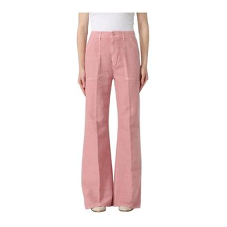 Dondup Wijde Broek - Dames - Broeken - Roze - Maat: W29 Katoen