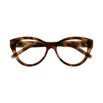 Saint Laurent SLM96003 Tortoiseshell Acetate Eyeglasses - Brown