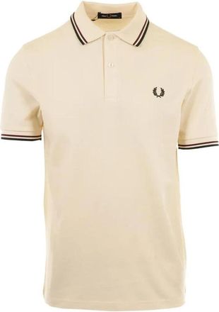Fred Perry M3600 Twin Tipped Polo Shirt - Heren - Polos - Beige - L - Katoen - Tops