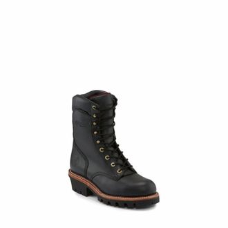 Chippewa Mens Super Dna 9 Steel Toe Insulated Work Boots In Black