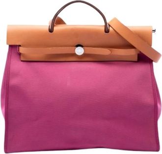 Herm&egrave;s Pre-owned Herbag Zip - Dames - Vintage Rugzakken - Roze - ONE Size - Leer - Vintage
