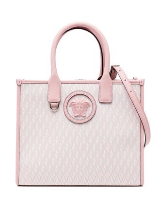 Versace small V Allover La Medusa tote bag - Pink
