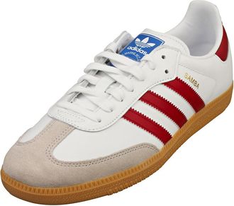 adidas Originals adidas Mens Samba OG Sneakers, White/Black/Grey, 8.5 UK