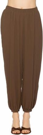 Alexia Admor Silas Draped Balloon Pants in Brown at Nordstrom Rack, Size X-Small