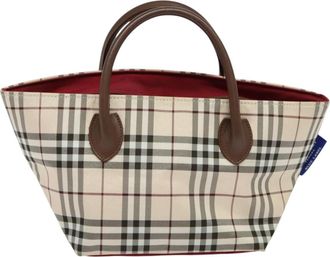 Burberry Blue Label Beige Nylon Tote Bag (Pre-Owned)