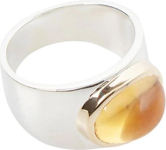 Pearls Before Swine Citrien Ring - unisex - Ringen - Grijs - ONE Size - Accessoires