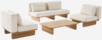 Sweeek Conjunto De Jard&iacute;n De Madera De Acacia Para 4 Personas