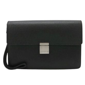 Louis Vuitton Pre-owned Clutches, female, Black, Size: ONE SIZE Pre-owned Taiga Clutch Bag