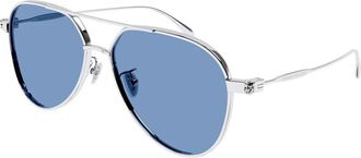 Alexander McQueen Zonnebrillen - unisex - Zonnebrillen - Grijs - 59 MM - Accessoires