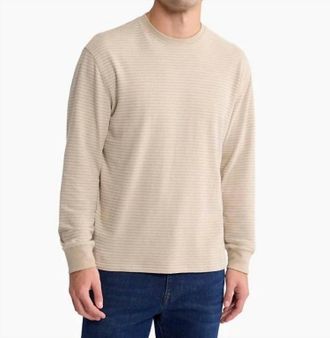 Fair Harbor Sundown Terry Crewneck Sweatshirt In Natural