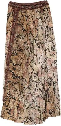 Pierre-Louis Mascia Gold Pleated Ceto Skirt