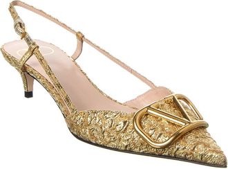 Valentino Vlogo 40 Jacquard Slingback Pump