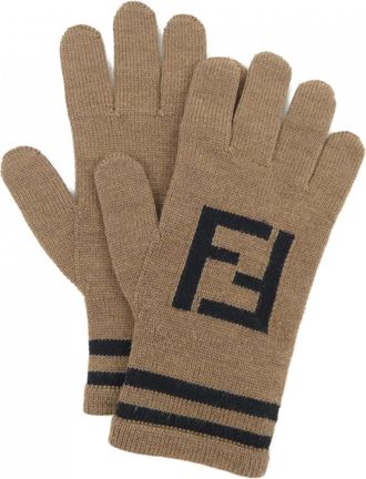 Fendi Brown Warm Gloves (Pre-Owned)