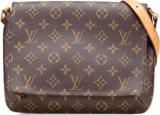 Louis Vuitton Borsa a spalla Musette Tango con manico corto e monogramma 2001 - Marrone