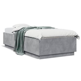 Berkfield Home Bed Frame without Mattress Concrete Grey 90x200 cm