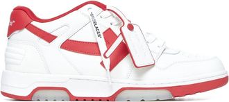 Off-white Rode Pijl Leren Sneakers - Heren - Sneakers - Wit - 36 EU - Schoenen