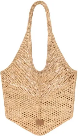 Maje Natural raffia bag in Beige at Nordstrom, Size Medium