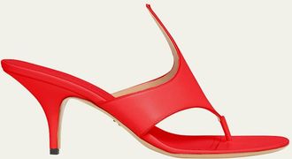 Ferragamo Lyrai Leather Sandals