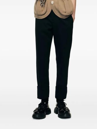 Simone Rocha cuffed trousers - Black