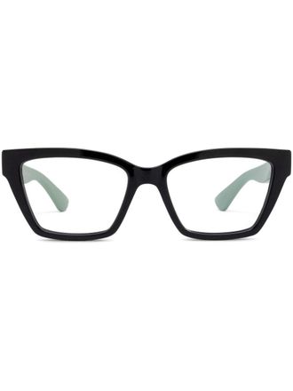Gucci cat-eye glasses - women - Acetate - 53 - Black