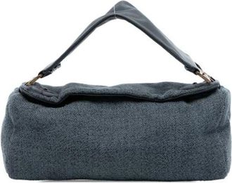Prada Pre-owned Schoudertas - Dames - Vintage Handtas - Grijs - ONE Size - Leer - Vintage