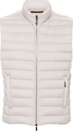 Moorer Calaf-S3 padded gilet - men - Polyurethane/Polyamide/Polyamide/Real Feather Down - 54 - Neutrals