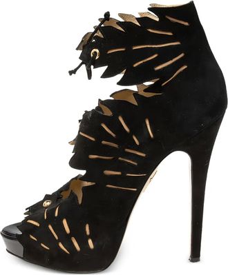 Charlotte Olympia Sandali Eve con dettaglio cut-out 145mm Pre-owned - Nero