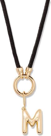 Brook & York Kai Initial Charm Necklace in Gold/Black M at Nordstrom
