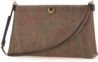 Etro Clutch Talk Mini - Dames - Schoudertassen - Bruin - ONE Size - Katoen - Tassen