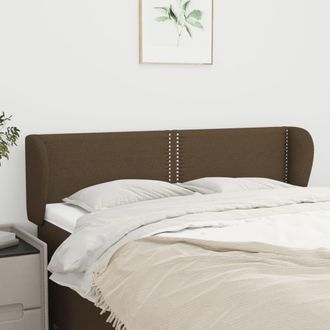 vidaXL Cabecero De Tela Gris Oscuro 147x23x78/88 Cm Vidaxl