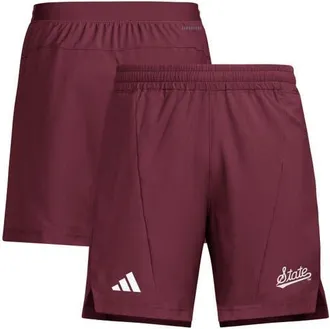 adidas Mens adidas Maroon Mississippi State Bulldogs Program Woven Training Shorts at Nordstrom, Size X-Large