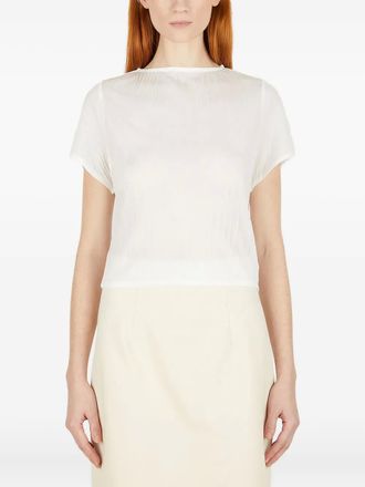 Wynn Hamlyn crinkled blouse - women - Polyester - 12 - White