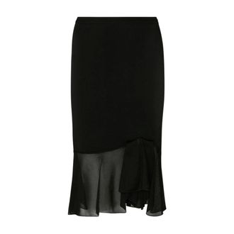 Tom Ford Dames, Rokken, Zwart, Maat: S Viscose