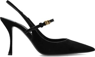 Dolce & Gabbana Su&egrave;de hoge hakken - Dames - Pumps - Zwart - 39 EU - Su&egrave;de - Schoenen