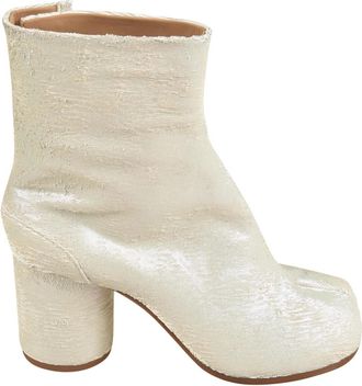 Maison Margiela Stijlvolle laarzen voor een modieuze look - Dames - Laarzen met Hak - Beige - 36 1/2 EU - Schoenen