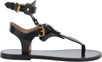 Isabel Marant Isabel Marant, Flat Sandals, female, Black, Size: 10 US Eveen Sandals