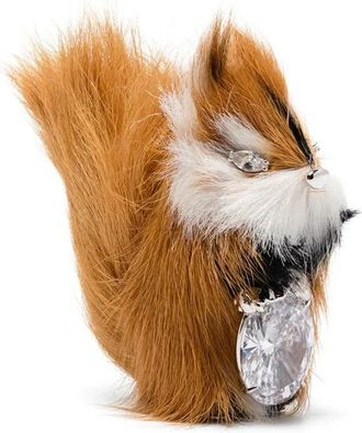 Yvmin Fox Oorbellen met Kristallen - Dames - Oorbellen - Bruin - ONE Size - Accessoires