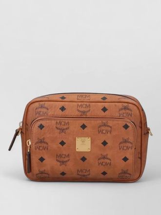 MCM shoulder bag adjustable strap front pocket