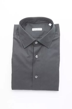 Robert Friedman Black Cotton Mens Mens Shirt