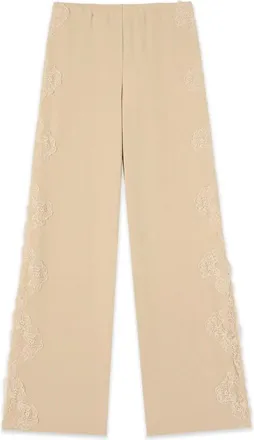 Oltre Dames, Broeken, Beige, Maat: 2XL Poliester