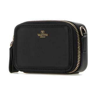 Valentino Garavani Wallets & Cardholders, male, Black, Size: ONE SIZE Leather Wallet