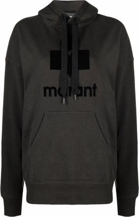 Isabel Marant Zwarte Katoenen Iconische Sweatshirt Hoodie - Dames - Hoodies - Zwart - XS - Katoen - Hoodies & sweatvesten